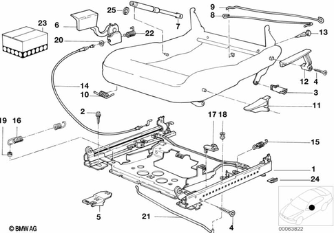 Front Seat for 1992 BMW 535i #7