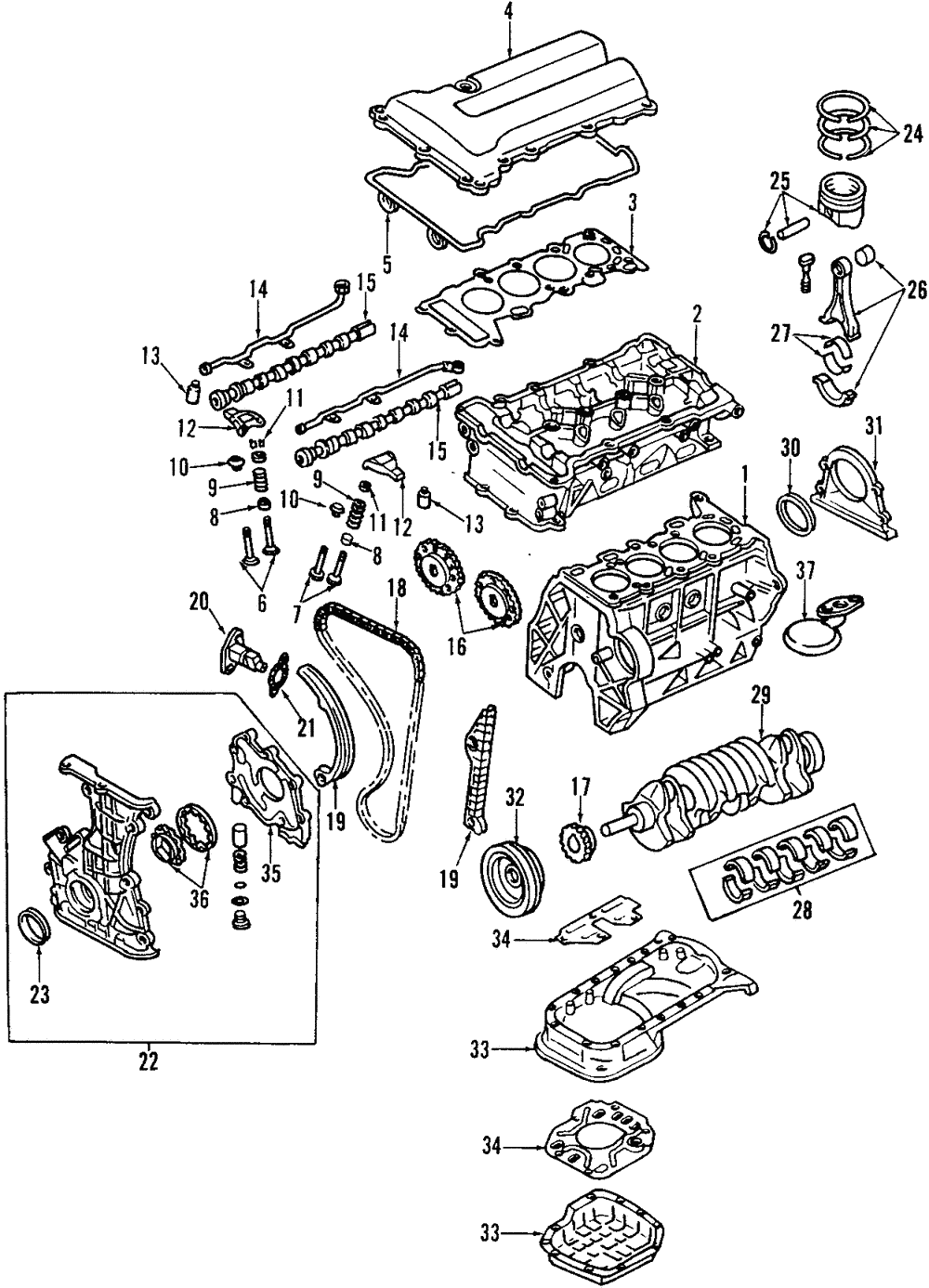 HKS Outer Valve Spring Set | Infiniti G20 (91-00) SR20DET (22001-AN002) main image 0