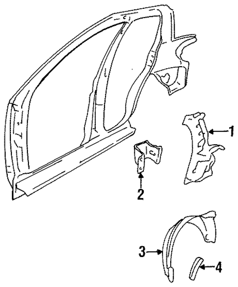 Inner Structure for 2001 Chevrolet Metro #0