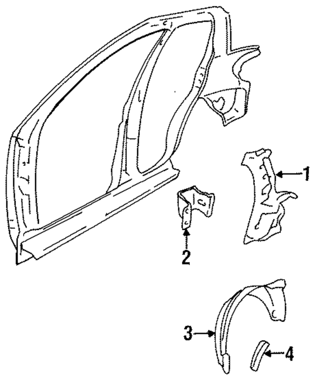 30013472 - Body: Inner Quarter Panel for GM Image