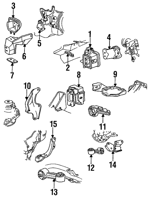 22565302 - Engine: Trans Mount for GM Image
