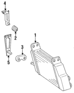 1245000731 - : Oil Cooler Lower Bracket for Mercedes-Benz Image