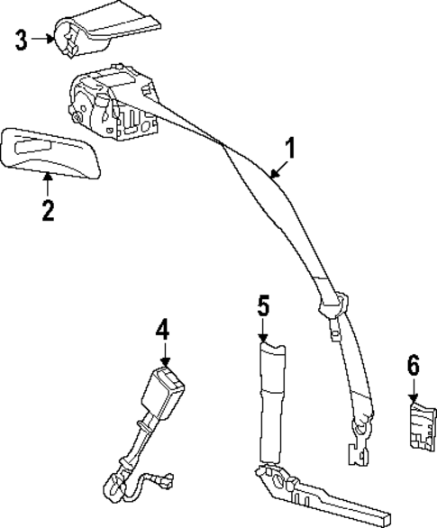 Seat Belt for 2024 Chevrolet Corvette #0