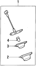 84301GA570 - Electrical: License Lamp for Subaru: DL, GL, Loyale, RX Image