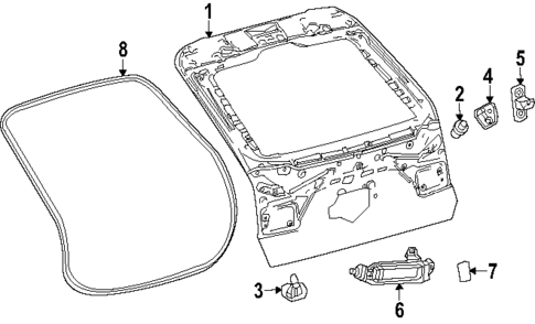 Gate & Hardware for 2024 Subaru Solterra #0