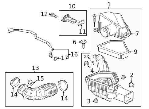 Grille & Components for 2014 Cadillac CTS #6