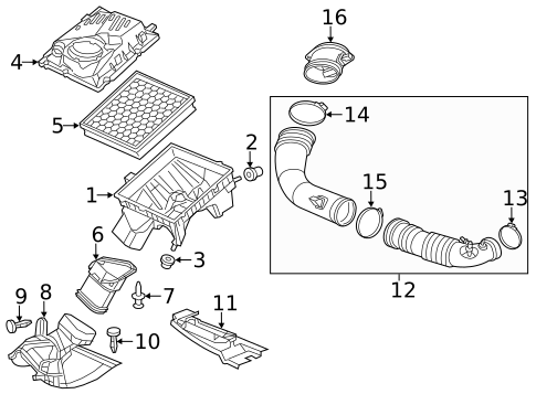 Air Intake for 2010 Saab 9-5 #0