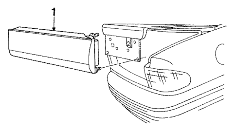 Rear Reflector for 1994 Chrysler Concorde #0