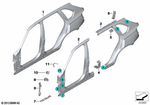 41217195353 - Bodywork: Bracket, Side Panel, Entrance Left for BMW Image