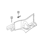 55315143AA - Interior Trim: Clip for Chrysler: 200, 300, Pacifica, Voyager | Dodge: Challenger, Charger, Dart, Durango | Jeep: Cherokee, Grand Cherokee, Grand Cherokee WK Image