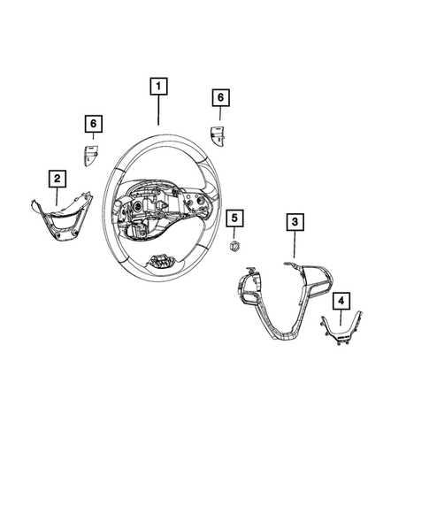 Steering Wheel for 2018 Jeep Cherokee #0