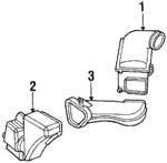 FODZ9600A - Engine: Air Cleaner for Ford: Taurus | Mercury: Sable Image