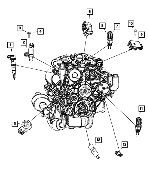 Sensors for 2009 Dodge Ram 1500 #1