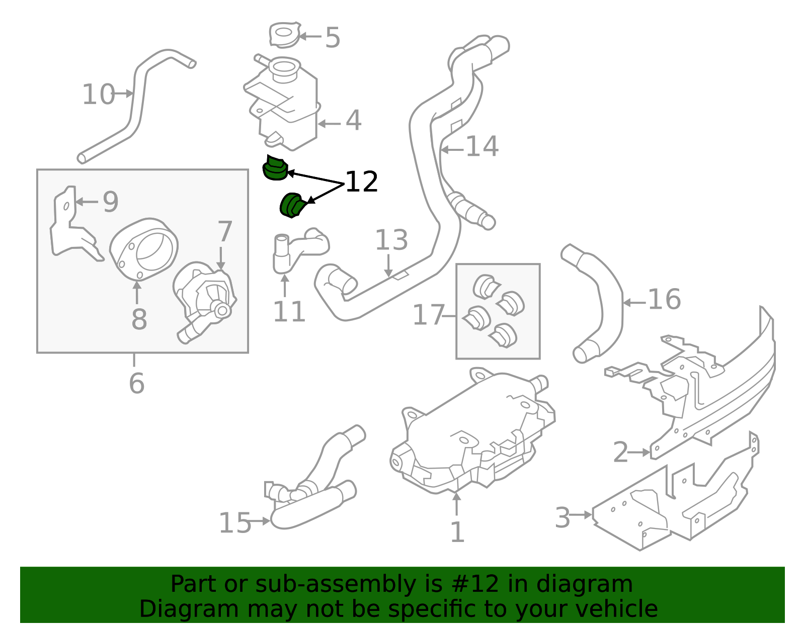 2011-2025 Nissan Charge Air Cooler Pipe Clamp Clamp Hose Clip 01558 ...