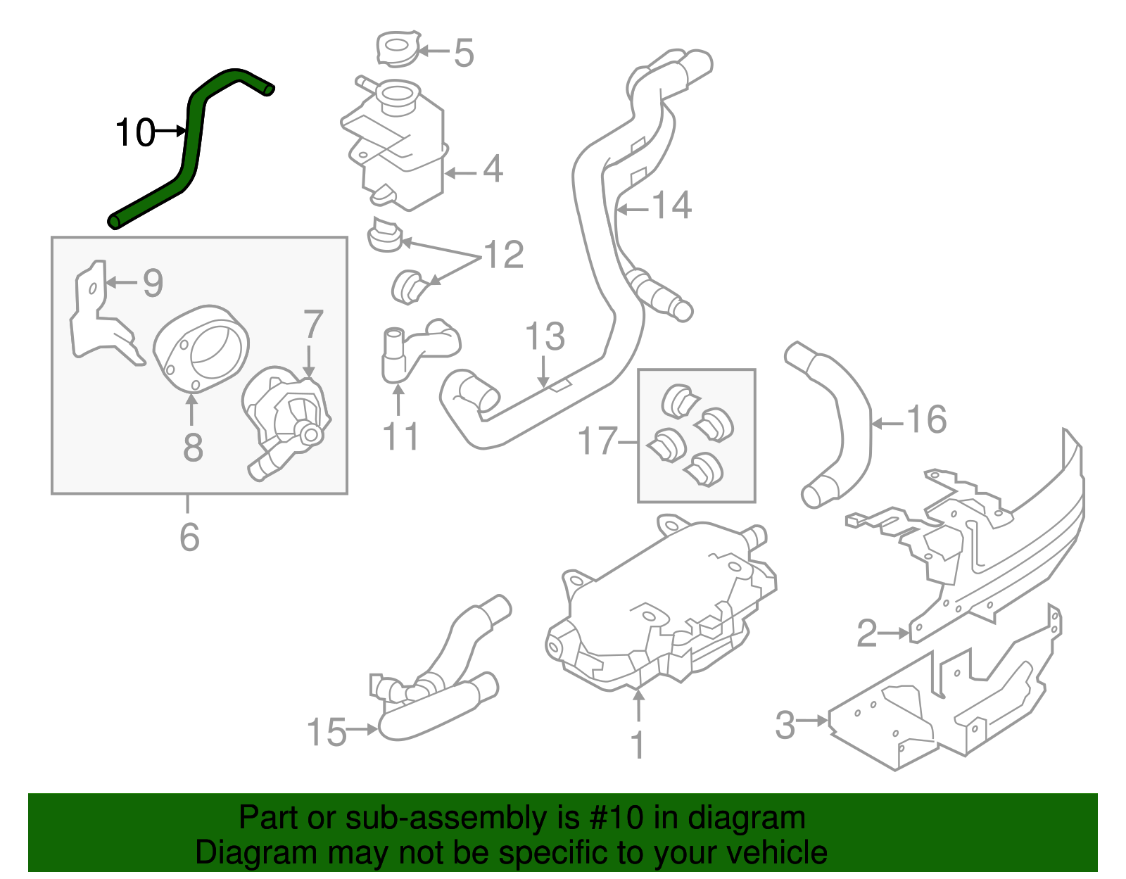 Overflow Hose - Nissan (92415-3NA0A)