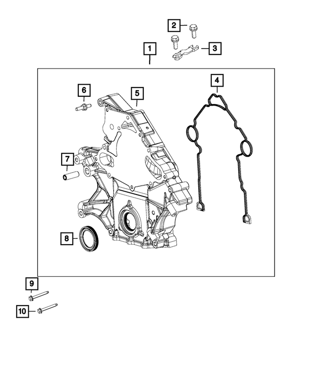 53034126AA - 5.7L HEMI Gas; Engine: Alternator And Compressor Bracket for Mopar Image