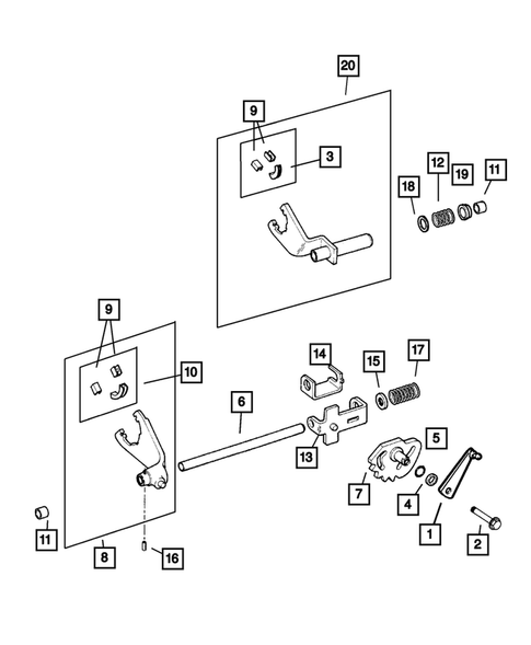 Fork and Rails for 2004 Jeep Grand Cherokee #0
