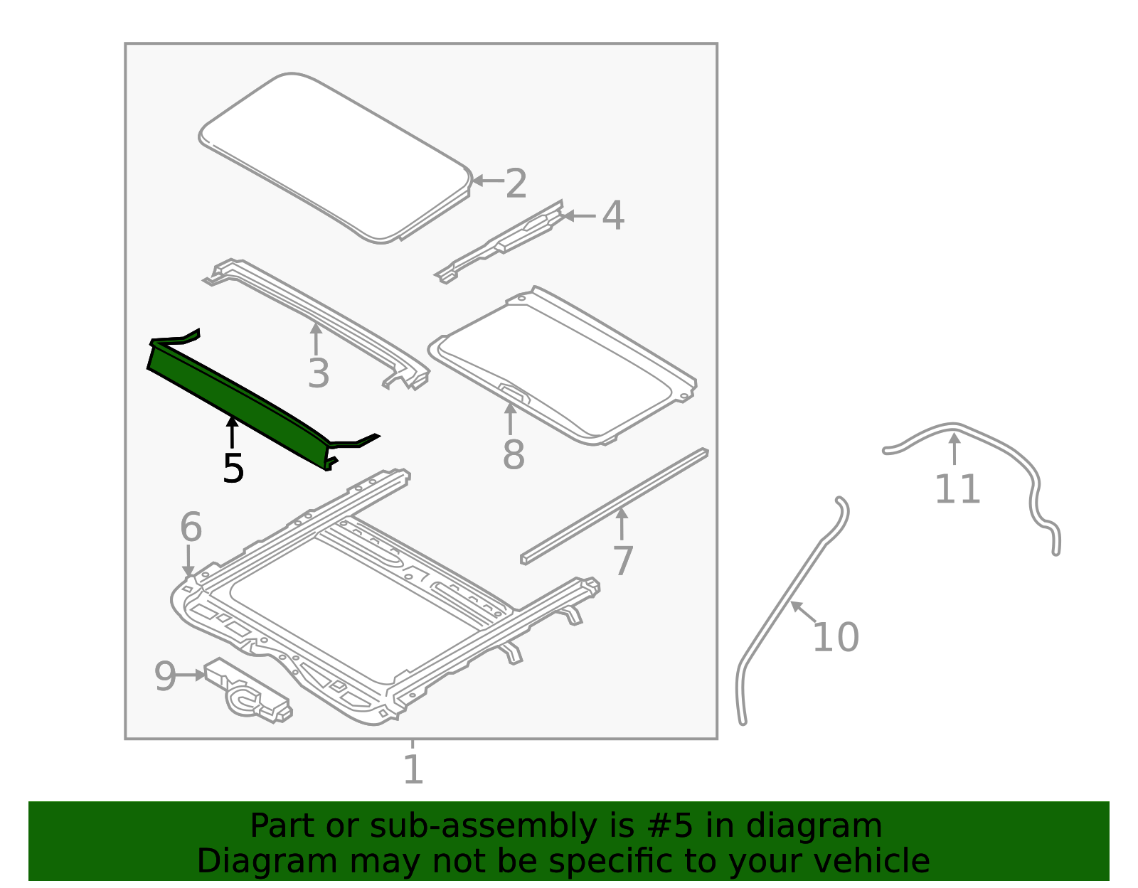 Kia Rio Radiator Deflector 81641-1W000 - Air Deflector 2012-2017 Kia Rio | Kia.Parts Store