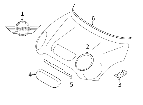 Exterior Trim - Hood for 2020 Mini Cooper Clubman #0