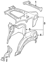 7668155A00 - Body: Lock Pillar for Nissan Image