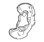 45255T60A01 - Brakes: Splash Shield for Honda Image