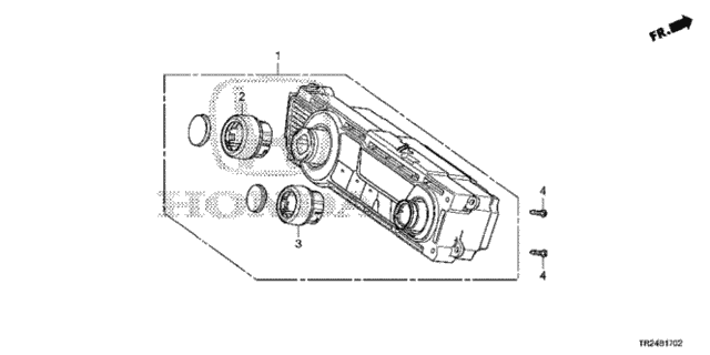 Auto Air Conditioner Control (2) for 2015 Honda Civic #0