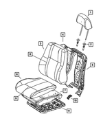 1PZ00ZJ3AA - : Front Headrest for Mopar Image