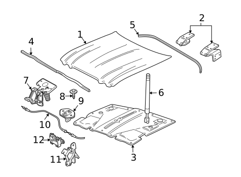 Hood & Components for 2008 Jaguar Super V8 #0