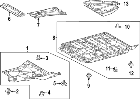 Under Cover & Splash Shields for 2024 Lexus NX450h+ #0
