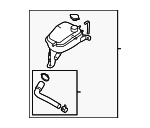 25430AA000 - : Reservoir Assembly for Hyundai: Elantra Image