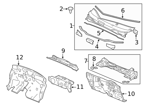 Cowl for 2012 Honda Insight #0