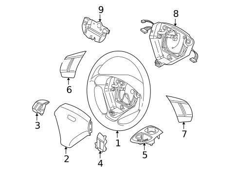 Steering Wheel & Trim for 2006 Volvo S60 #0