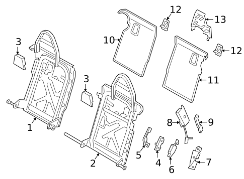 Rear Seat Components for 2021 Porsche Panamera #5