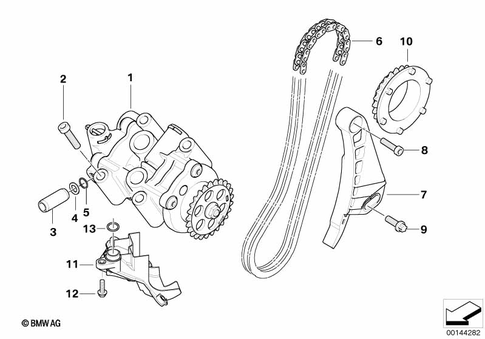 Oil Pump with Filter Screen and Drive for 2003 BMW-Motorrad K 1200 S #0