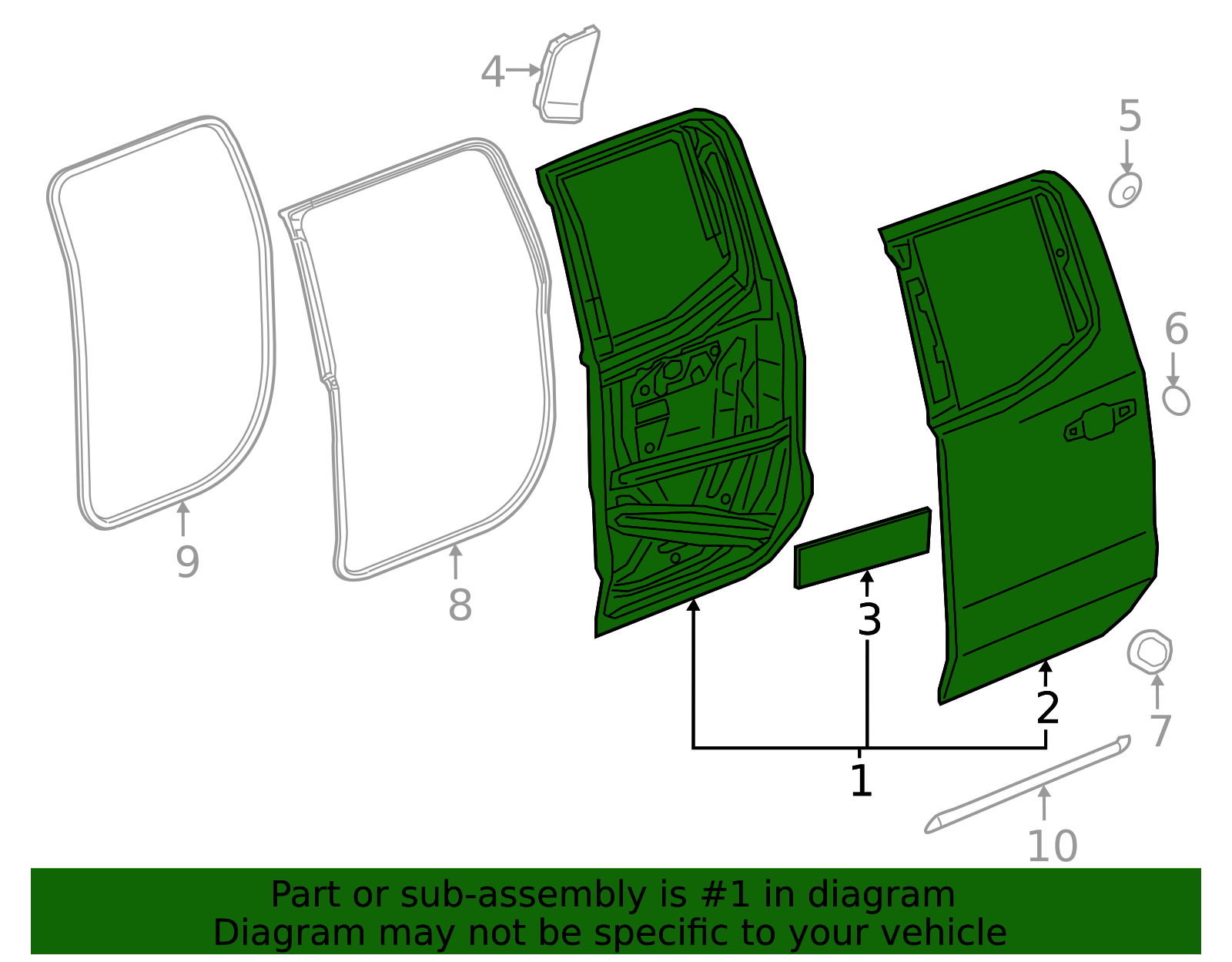 2020-2026 GM Door Shell 85560307 GM | GMPartsDirect.com