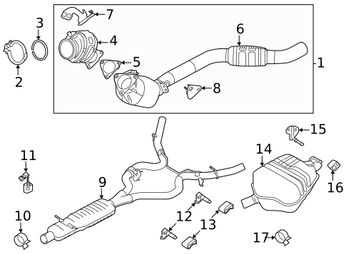 Exhaust Components for 2022 Land Rover Range Rover Velar #3