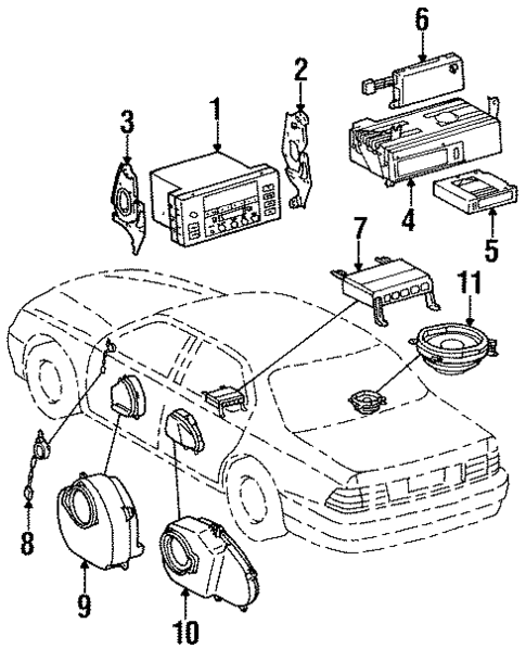 Sound System for 1998 Lexus LS400 #0