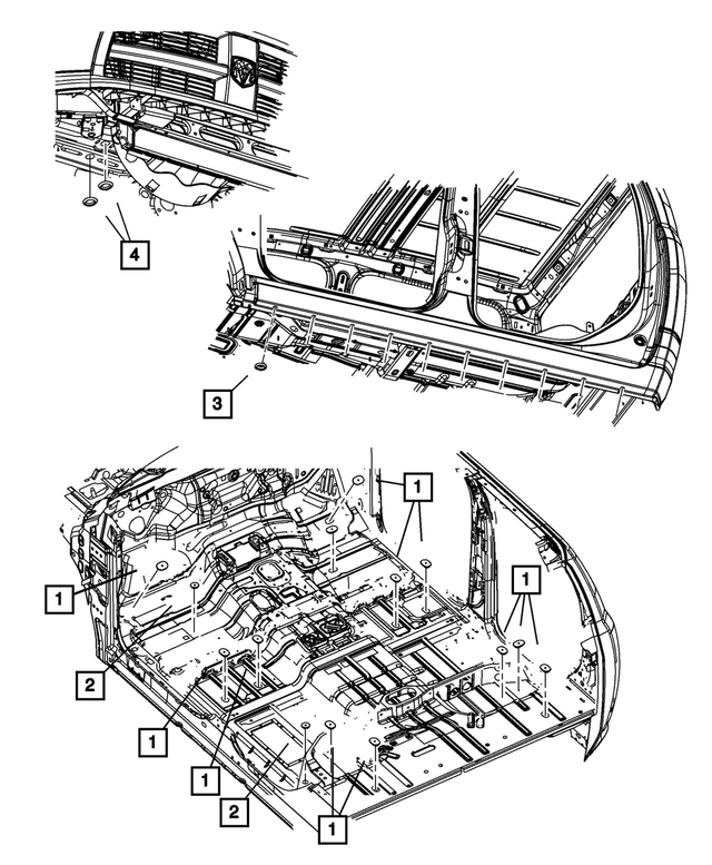4475385 - Body Sheet Metal Except Doors: Plug for Mopar Image