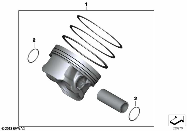 11257720677 - Engine: Piston -  for BMW-Motorrad Image
