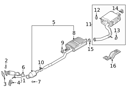 Exhaust Manifold for 2025 Hyundai Santa Cruz #1