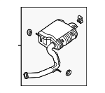 28710K5350 - Exhaust: Rear Muffler for Hyundai Image