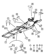 6104044AA - : Hex Head Bolt, Mounting for Mopar Image