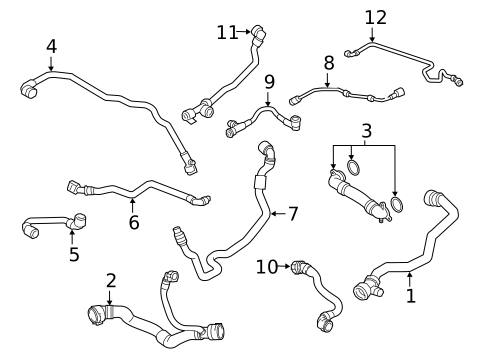 Hoses & Pipes for 2020 BMW 740i xDrive #0