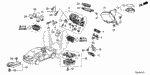 37411T3VA00 - Electrical/Exhaust/Heater/Fuel: BRACKET ASSY., AUDIBLE UNIT for Honda Image
