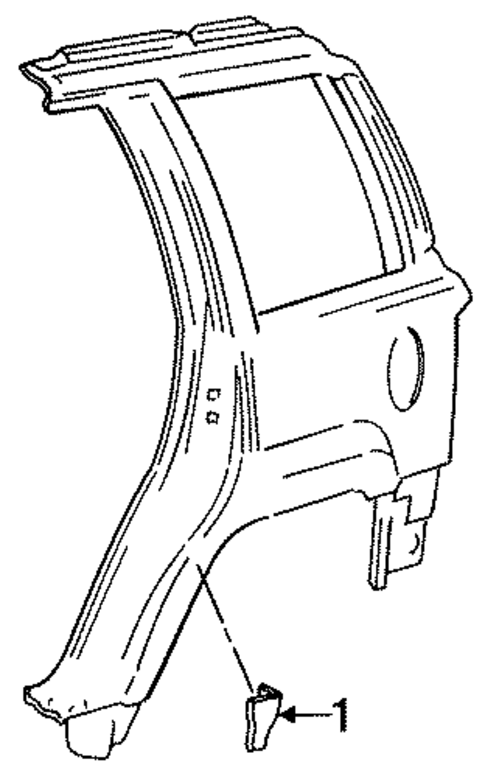 Exterior Trim - Quarter Panel for 1993 Jeep Grand Cherokee #2