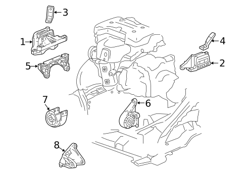 Brackets, Flanges & Hangers for 2024 Chevrolet Traverse #0