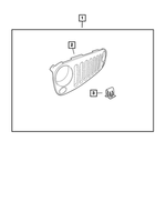68004358AA - Mopar Accessories - Component Parts: Grille for Jeep: Wrangler Image