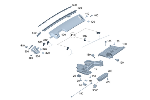 Instrument Panel Detachable Parts for 2023 Mercedes-Benz S500 #0