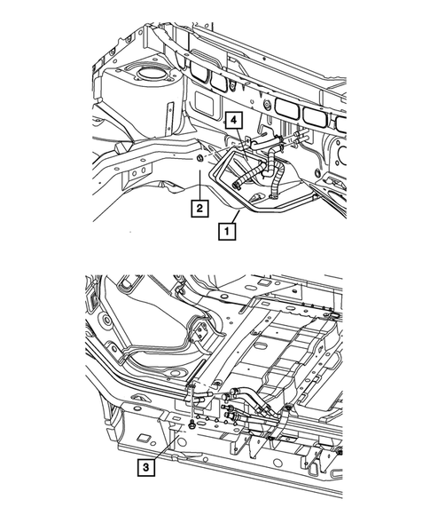 Air Conditioner and Heater Plumbing for 2003 Dodge Caravan #4