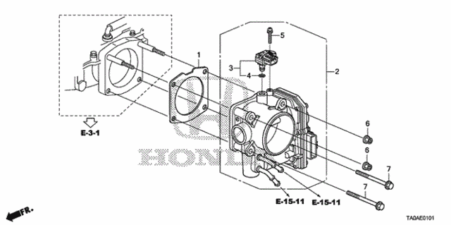 Throttle Body (V6) for 2012 Honda Accord #0